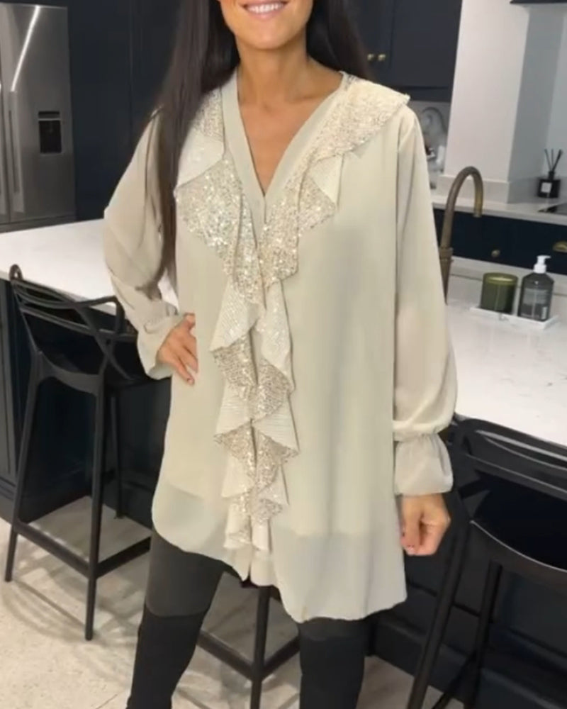 Norélise | Elegante Blouse Met Ruches