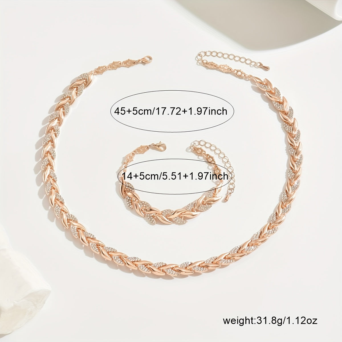 Soralyne | Elegante Set Met Vissenstaarten en Strasssteentjes