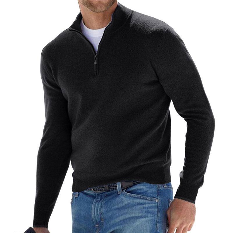Ruben | Comfortabele Half-Zip Trui Voor Heren