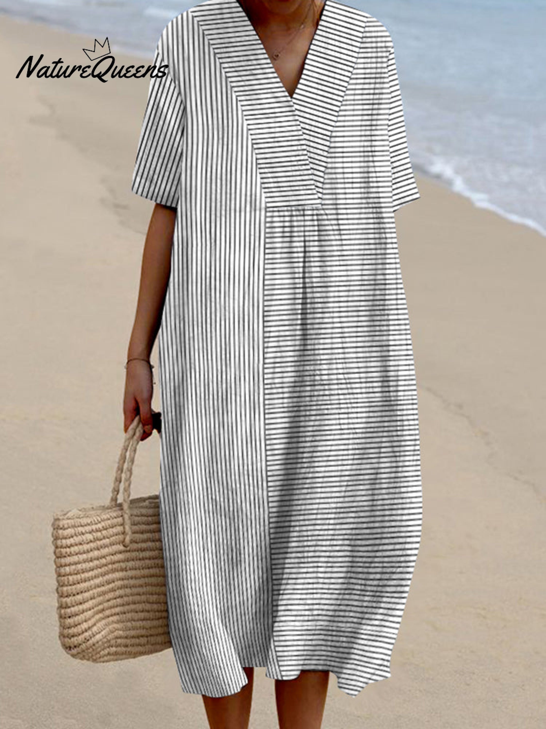 Isa | Vintage Gestreepte Jurk