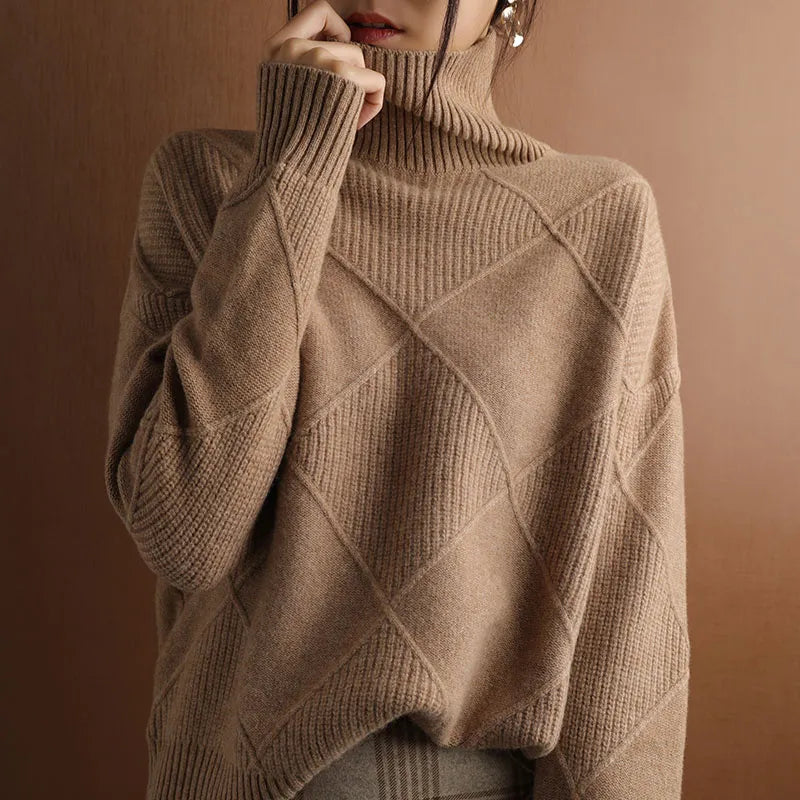 Marcelle | Elegante Coltrui met Geometrisch Patroon