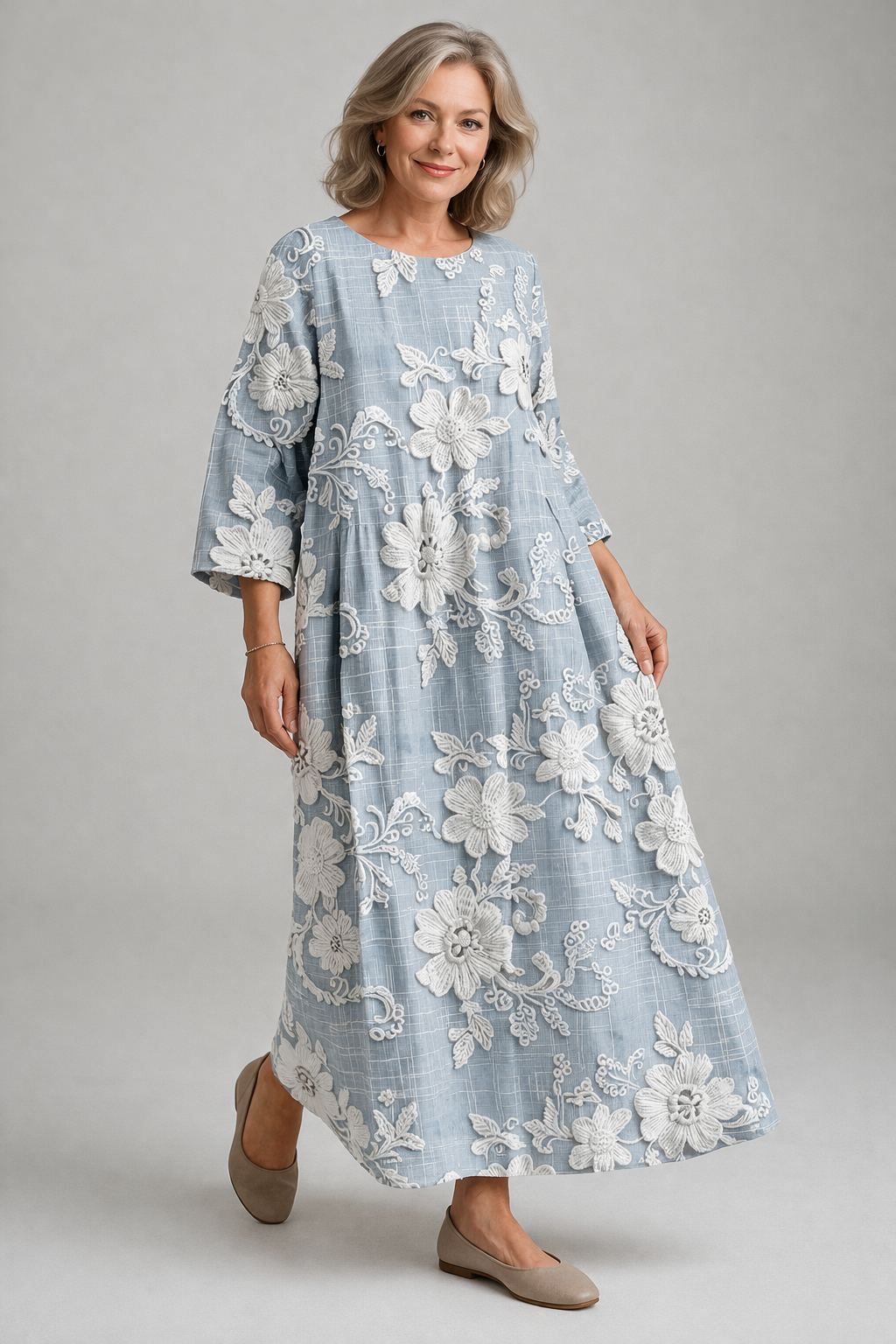 Sienna | Elegante maxi-jurk met print