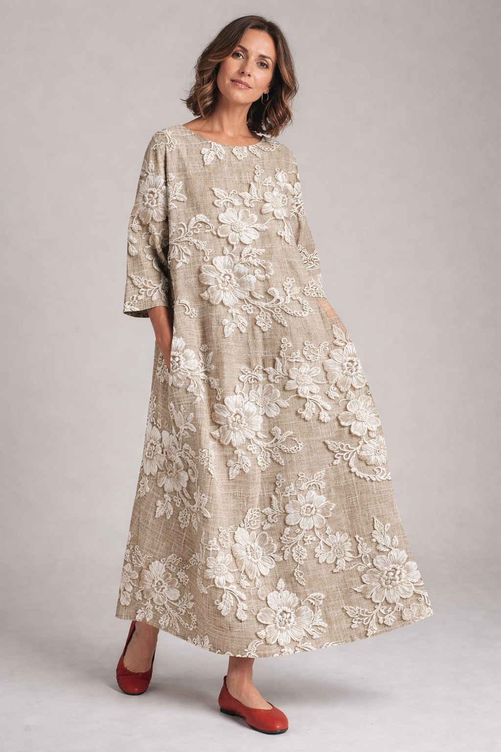 Sienna | Elegante maxi-jurk met print