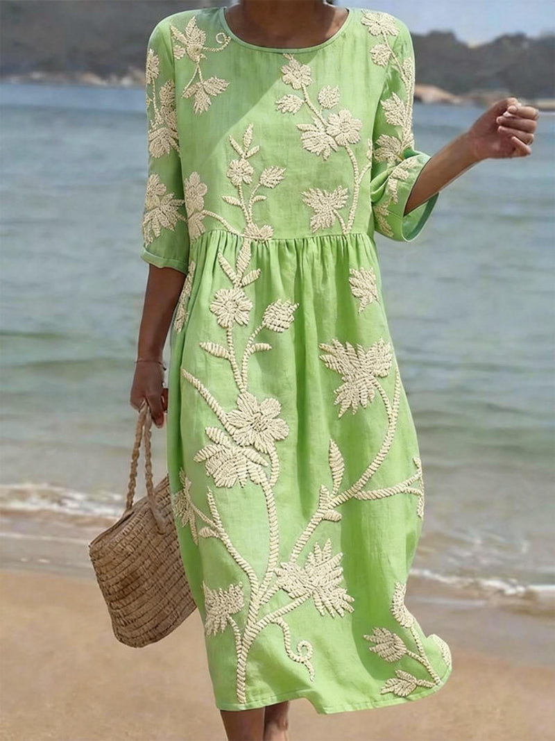 Judy | Geborduurde Vintage Jurk