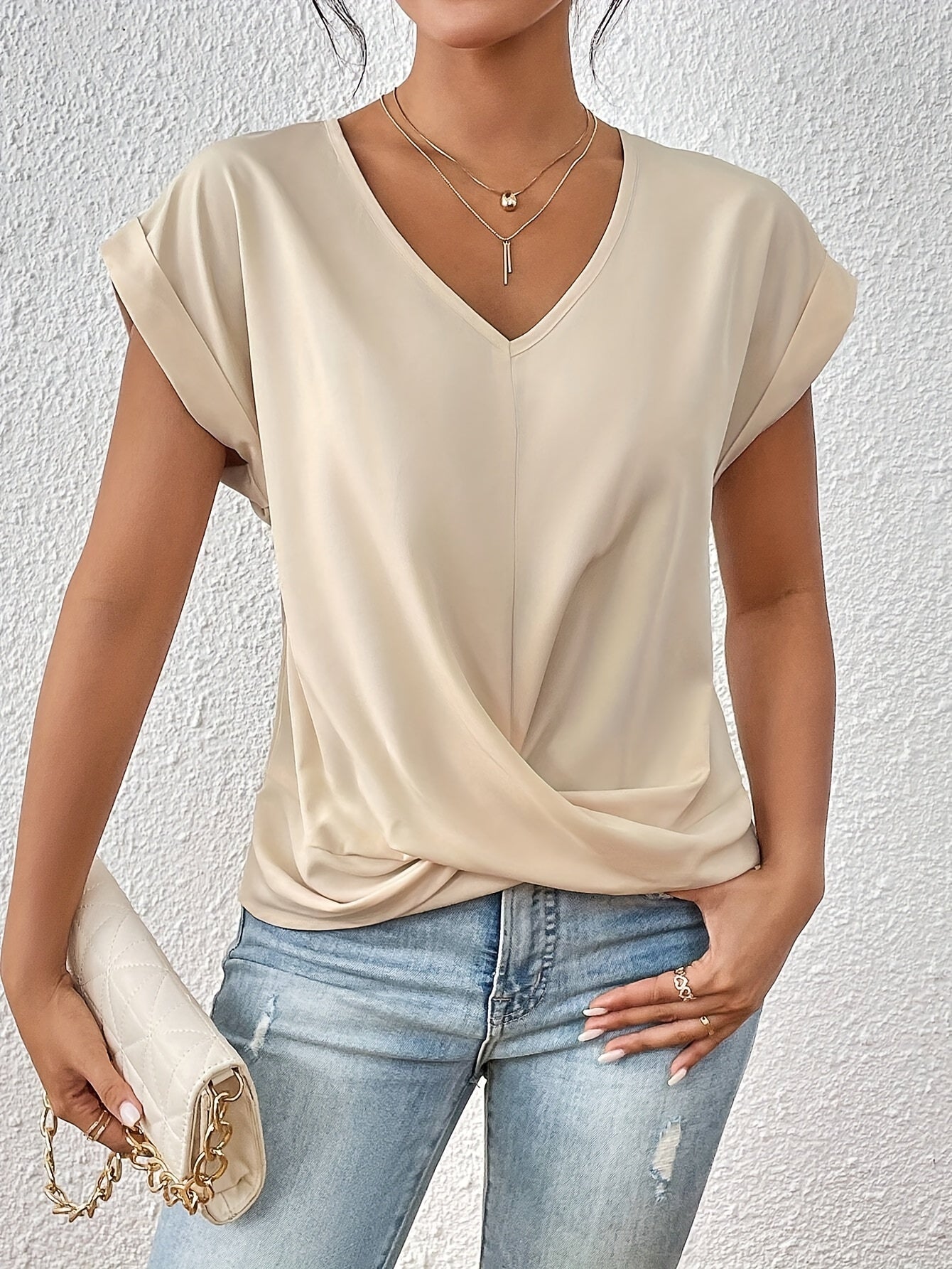 Cleo | Elegante V-Hals Overhemd