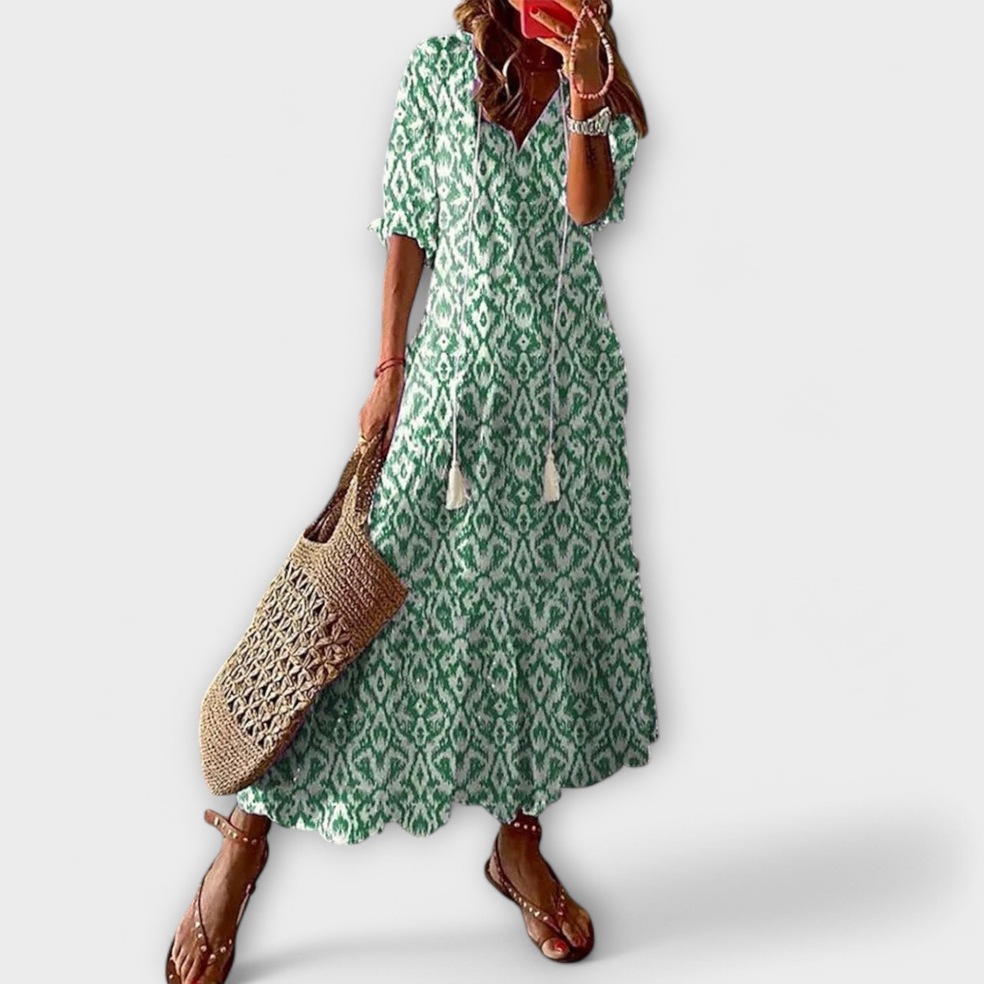 Helga | Elegante maxi-jurk