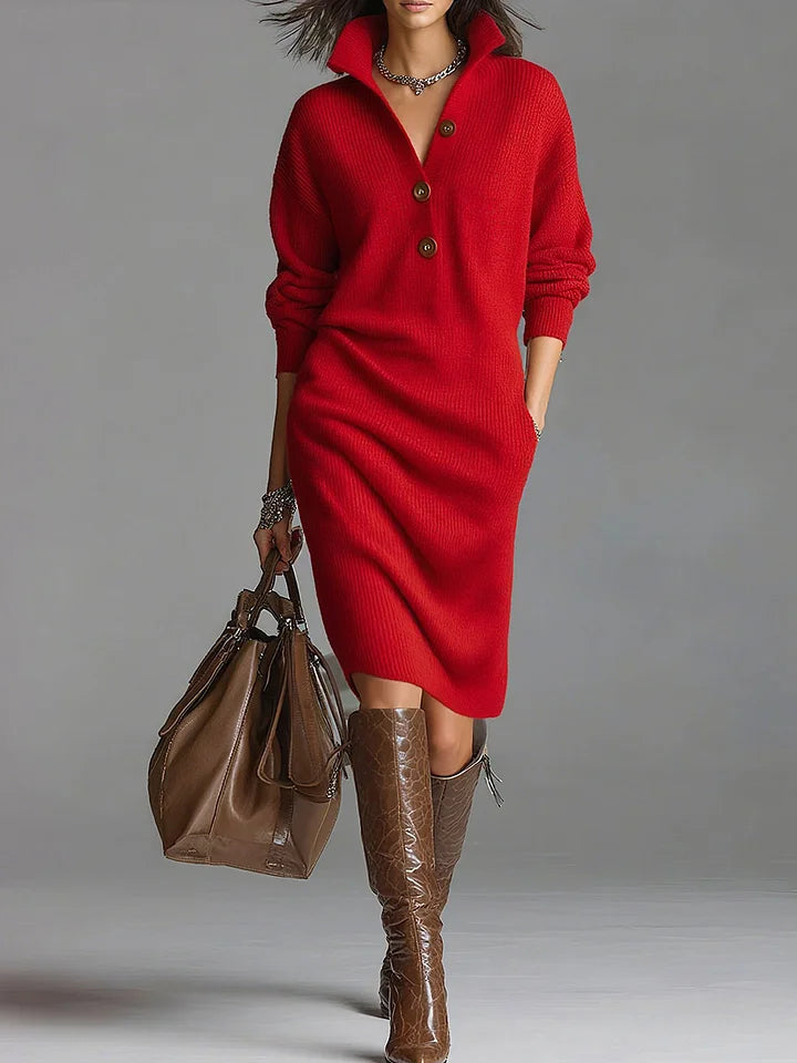 Janice | Elegante trui-jurk