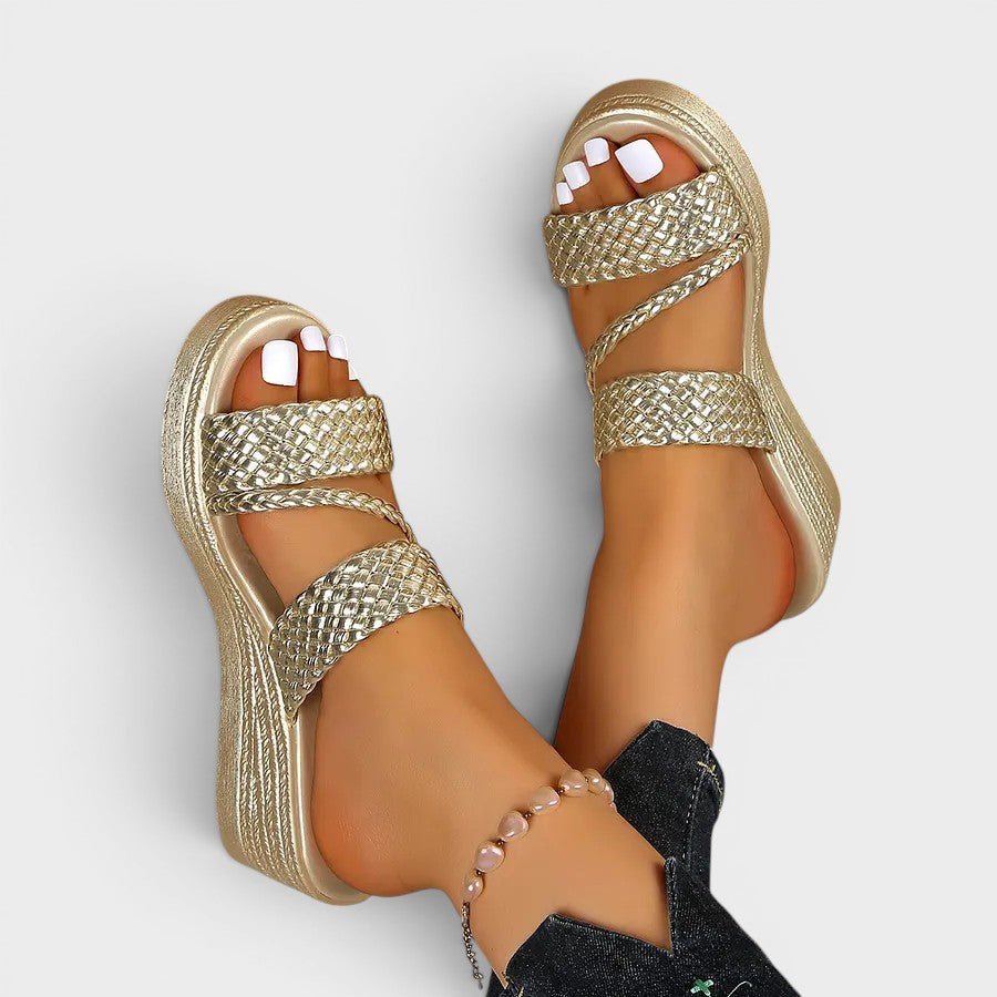 Susanne | Comfortabele plateausandalen