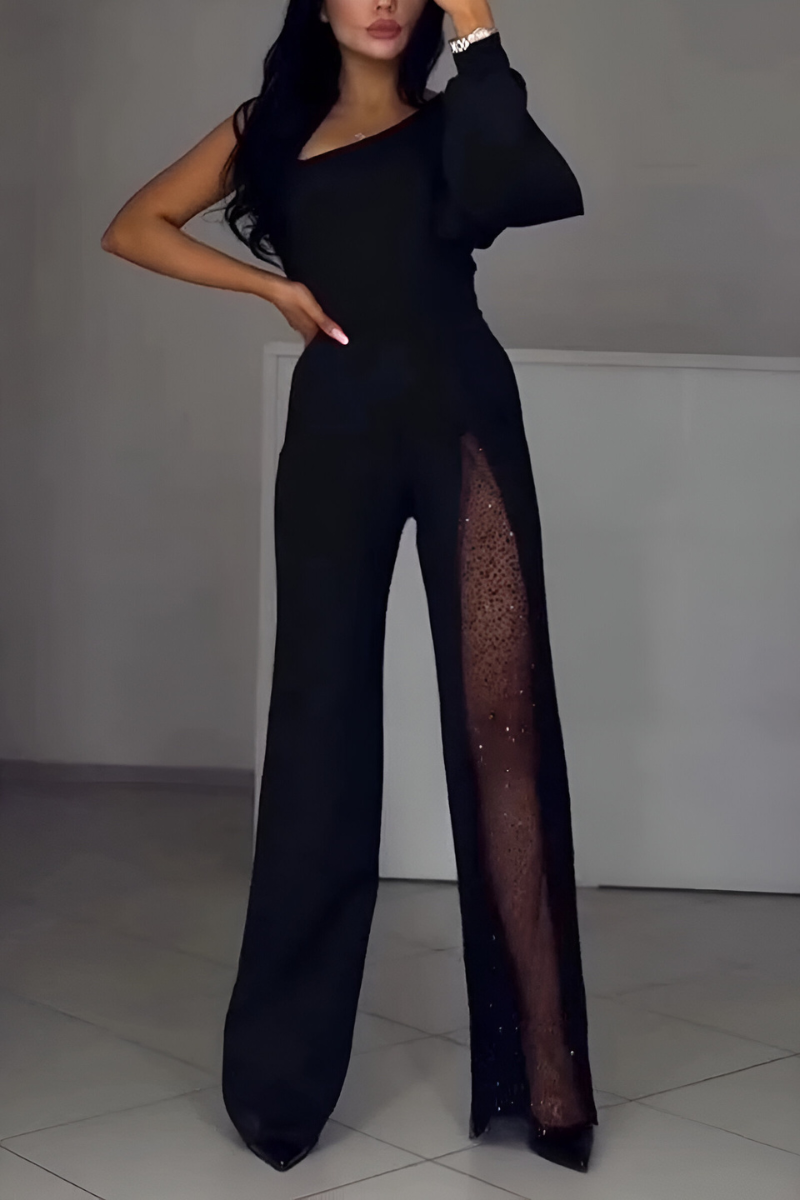 Ines | Moderne jumpsuit met wijde pijpen
