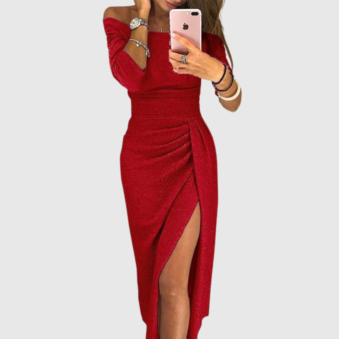 Jasmynte | Elegante Off-Shoulder Jurk
