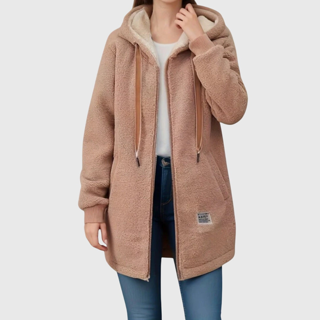 Aveline | Comfortabele Hooded Jas met Zachte Afwerking