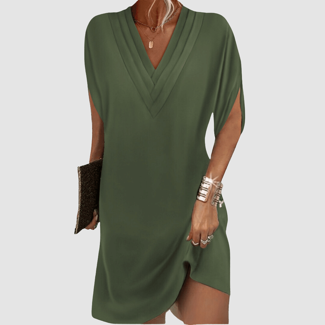 Alysa™ Elegante Jurk Met Halve Mouwen