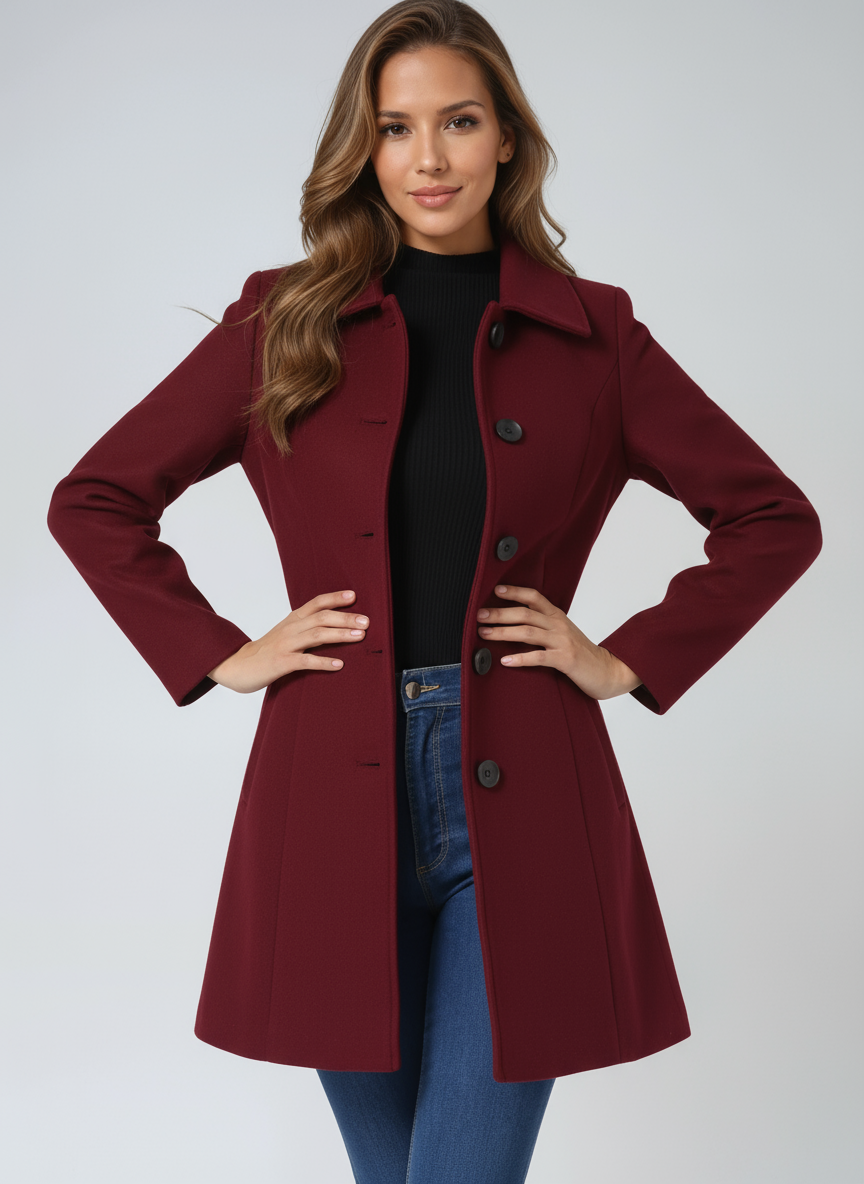 Sylvianne | Dames Enkelrij Mantel