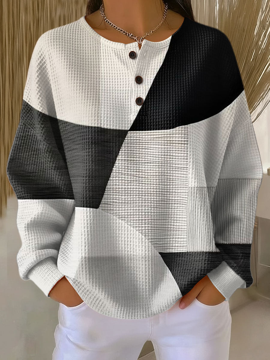 Laresa | Warme sweatshirt met Modern Design