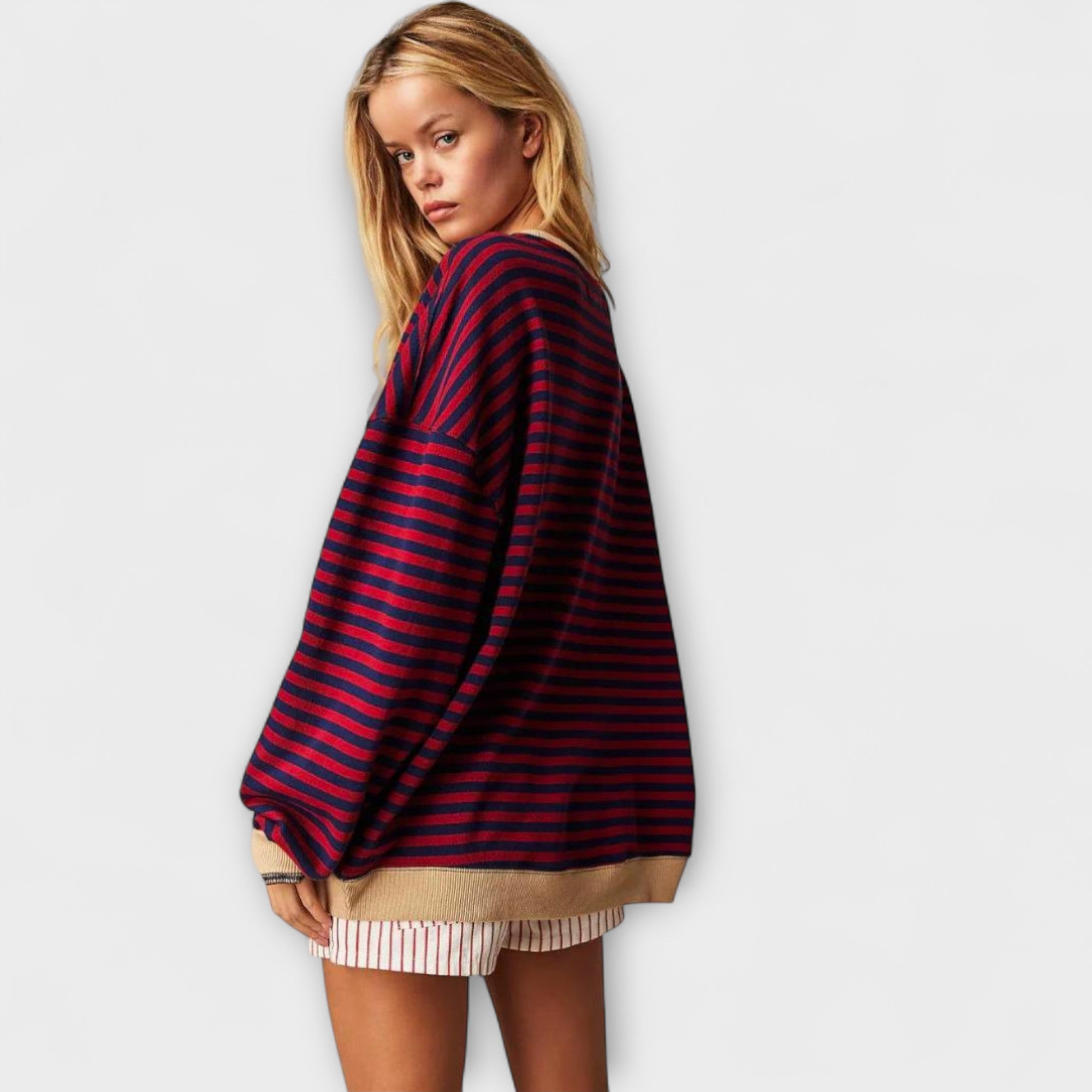 Joyce | Gestreepte oversized trui